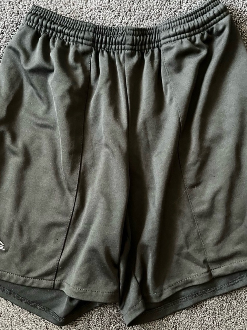 Black Men's Athletic Training Shorts - good for referee